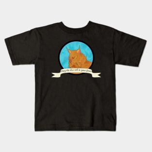 May The Dice Roll in Your Favor - Cat Kids T-Shirt